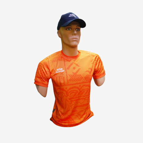 Camiseta Arquero Futbol Naranja
