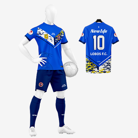 Uniforme Azul Lobos Fc 2025