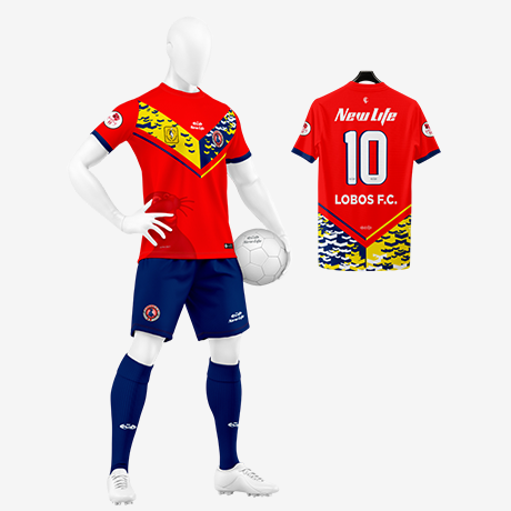 Uniforme Rojo Lobos Fc 2025
